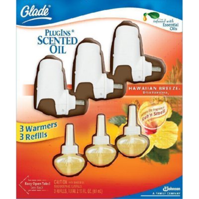 Glade Plugin 3+3 3 warmers & 3 refills Sam's Club