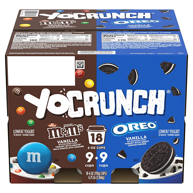 YoCrunch Yogurt Variety Pack (6 oz. cups, 18 ct.)