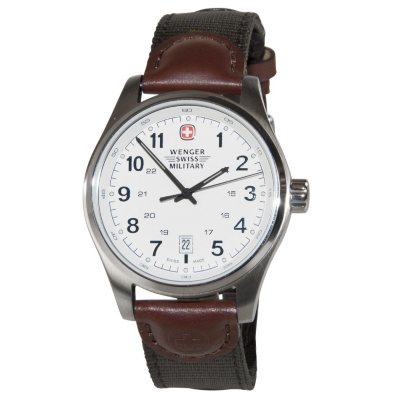 Wenger swiss military outlet watch leather band