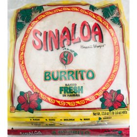 Sinaloa Hawaii Wrap Wheat Tortillas (16 oz., 3 pk.)