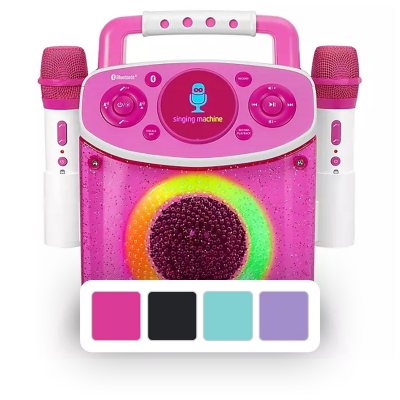 Mini Sparkle Karaoke Machine- Pink:- Pink