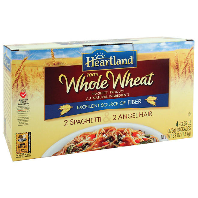 Heartland 100% Whole Wheat Pasta Combo - 4/13.25oz