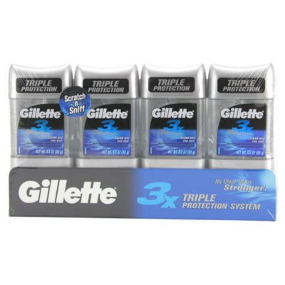 Gillette® Clear Gel Deodorant 4 pk. Sam's Club