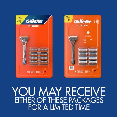 Gillette Fusion5 Men's Razor Handle + 9 Cartridges - Sam's Club