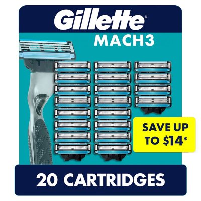 Gillette Mach3 Razor Refills for Men, 15 Razor Blade Refills