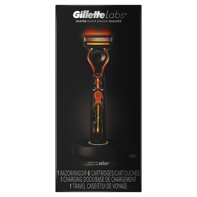 Heated Razor by GilletteLabs (1 Handle, 6 Blade Refills, 1 ...