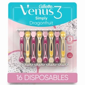 Venus Simply 3 Women's Disposable Razor, 3 Blade, 16 ct.