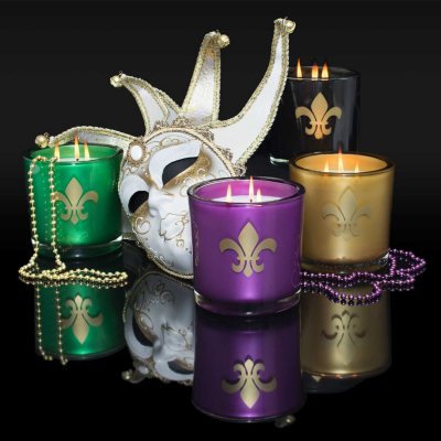 Hanna's Candle Company 32oz. Mardi Gras Candle Collection with Gift