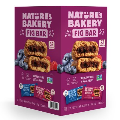 Nature's Bakery Blueberry and Raspberry Variety Fig Bars (2 oz., 32 ct.) -  Sam's Club