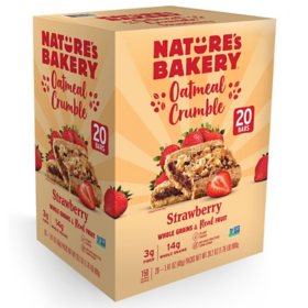 Nature's Bakery Oatmeal Crumble Strawberry, 2 oz., 20 ct.