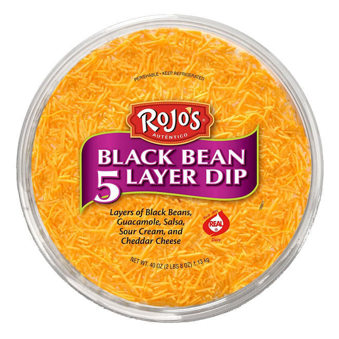 Rojo's Black Bean 5 Layer Dip (40 oz.)