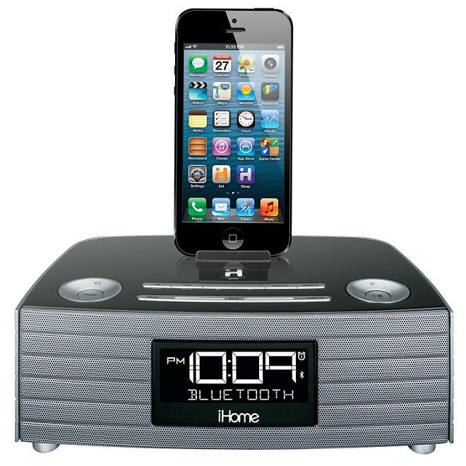 iHome Bluetooth Stereo FM Clock Radio w/ USB Charging