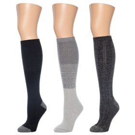 Cuddl Duds Ladies Knee High Sock 3 Pack