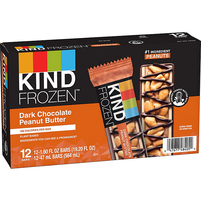 KIND Frozen Dark Chocolate Peanut Butter Treat Bars (12 ct.)