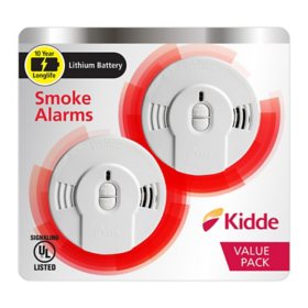 Kidde 10-Year Sealed Battery Smoke Detector & LED Light (2 pk.)