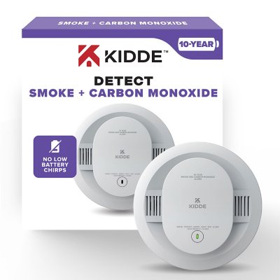 Kidde 10-Year Battery Smoke & Carbon Monoxide Detector with LED Warning Lights