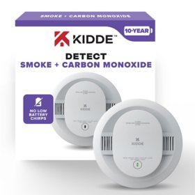 Kidde 10-Year Battery Smoke & Carbon Monoxide Detector with LED Warning Lights
