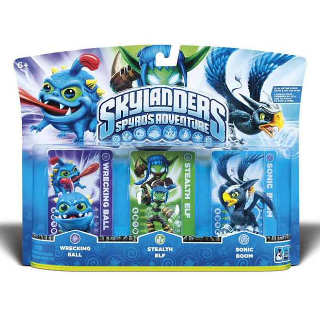 Skylanders 3 Character Pack: Stealth Elf, Sonic Boom, and Wrecking Ball