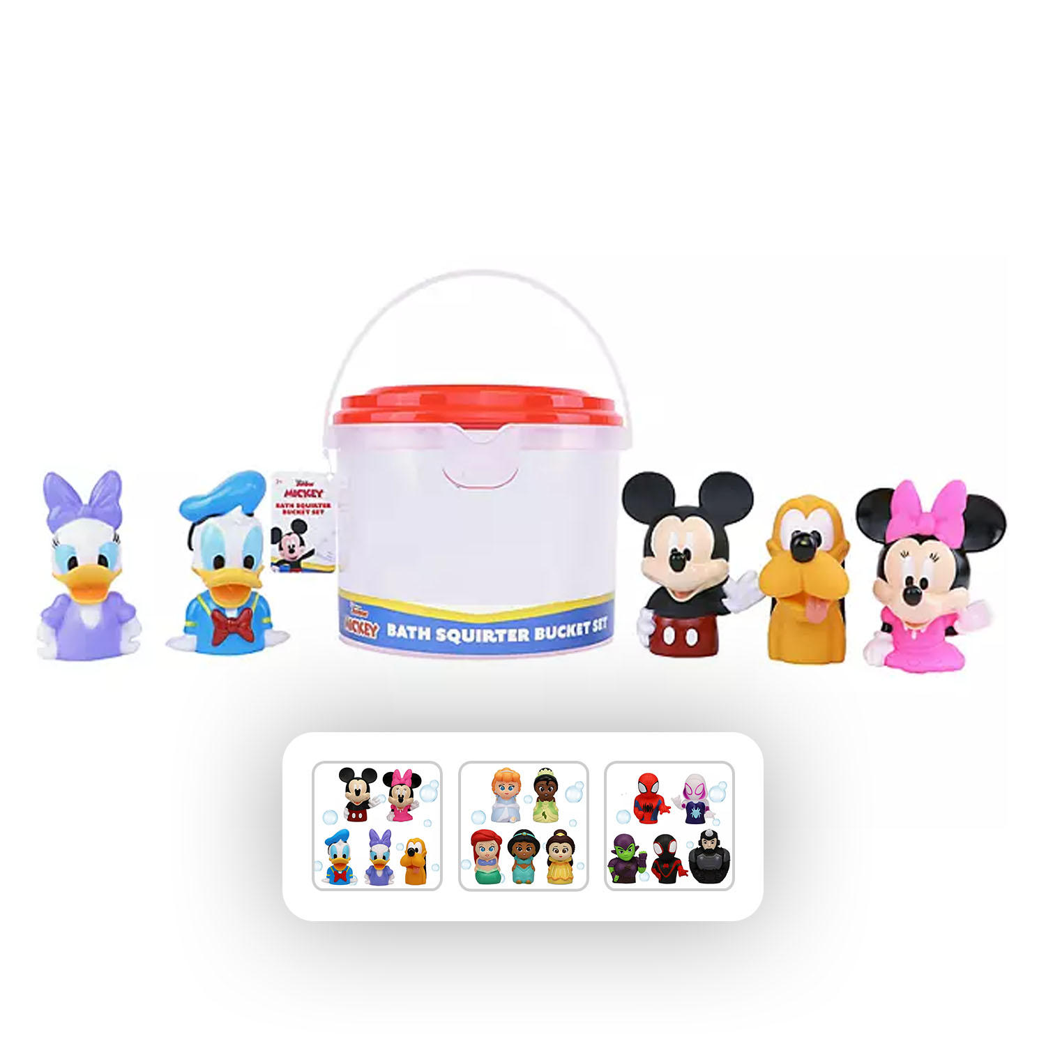 Disney Licensed Squirters Bath Bucket Set (Mickey, Minnie and Friends)