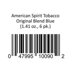 American Spirit Tobacco Original Blend Blue 1.41 oz., 6 pk.