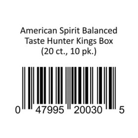 American Spirit Balanced Taste Hunter Kings Box 20 ct., 10 pk.