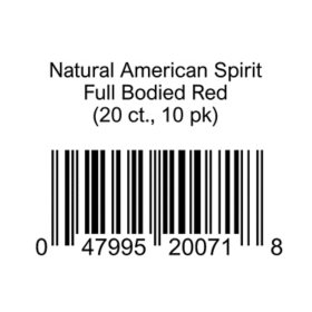 Natural American Spirit Full Bodied Red (20 ct., 10 pk) 