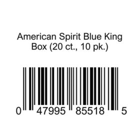 American Spirit Blue King Box (20 ct., 10 pk.)