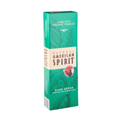 American Spirit Dark Green Menthol Kings Box 20 Ct 10 Pk Sams Club