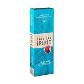 American Spirit Turquiose Organic King Box Cigarettes 20 ct., 10 pk.