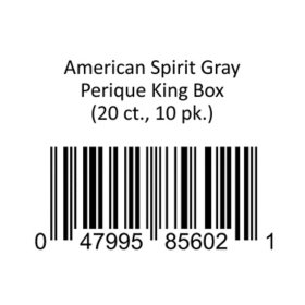 American Spirit Gray Perique King Box Cigarettes 20 ct., 10 pk.