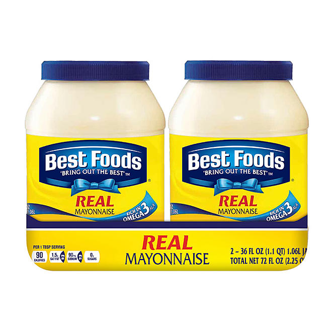 Best Foods Real Mayonnaise (36 oz., 2 pk.)