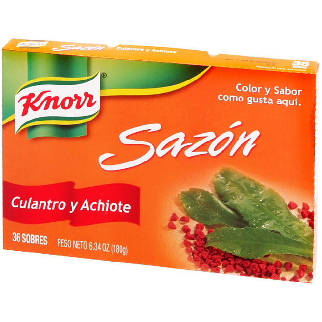 Knorr Sazon Culantro y Achiote (6.34 oz., 36 sobres)