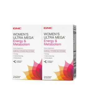 GNC Women's Ultra Mega Energy & Metabolism Multivitamin 180 ct.