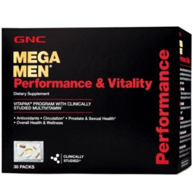 GNC Mega Men Performance & Vitality Vitapak 30 ct.