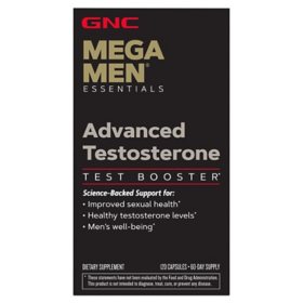 GNC Mega Men Advanced Men's Testosterone, 120 ct.