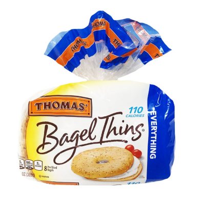 Thomas Everything Bagel Thins 8 Ct 13 Oz Sam S Club