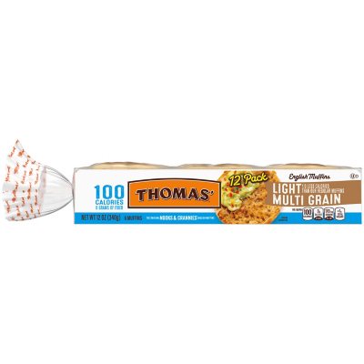 Thomas' Light Multi-Grain English Muffins (24 oz., 12 ct.) - Sam's Club