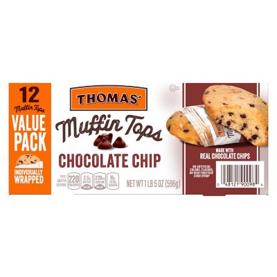 Thomas' Chocolate Chip Muffin Tops, 6 pc / 1.75 oz - Kroger