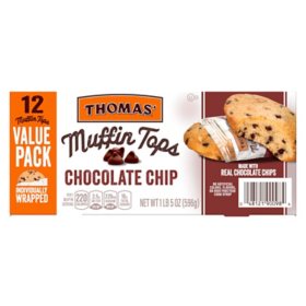 Thomas' Chocolate Chip Muffin Tops, 21 oz., 12 ct. 