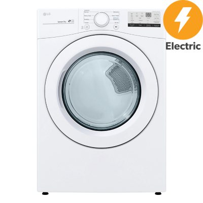 Photos - Tumble Dryer LG 7.4 Cu. Ft. Electric Dryer - w/ Sensor Dry DLE3400W 