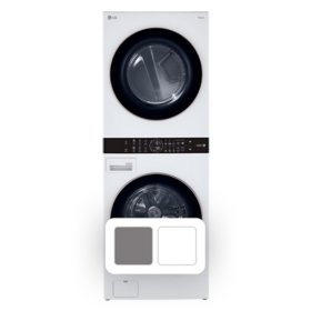 LG Single Unit Washtower (Choose Color) - 4.5 Cu. Ft. Front Load Washer & 7.4 Cu. Ft Electric Dryer