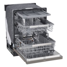 Lg Front Control Dishwasher With Quadwash 46dba Sam S Club Oven capacity, and self clean 29 15/16w 28 5/16d 46 11/16h model number: lg front control dishwasher with quadwash 46dba