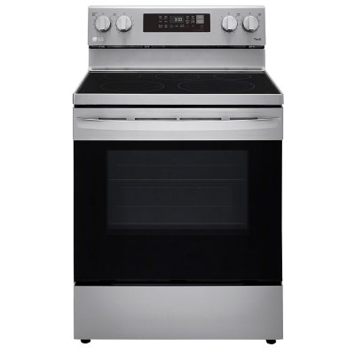 LG 30 in. 6.3 cu. ft. Smart Air Fry Convection Oven Slide-In Dual Fuel  Range with 5 Sealed Burners & Griddle - PrintProof Stainless Steel