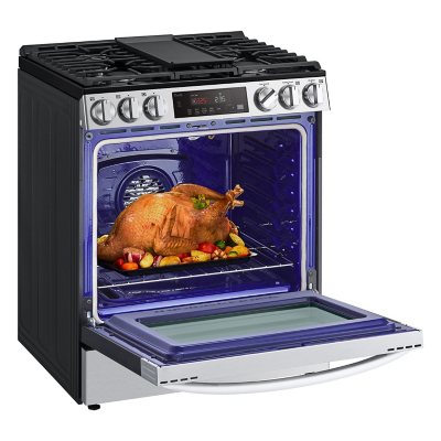 5.8 cu ft. Smart Wi-Fi Enabled True Convection InstaView® Gas Range with  Air Fry