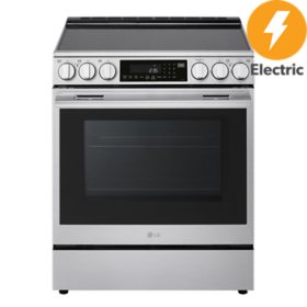 LG 6.3 cu. ft. Electric Single Oven Slide-in Range with New Handle and Instaview® 