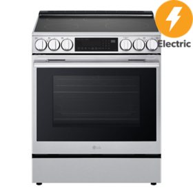LG 6.3 cu. ft. Smart Induction Slide-In Range with New Handle and Print Proof® Stainless Steel