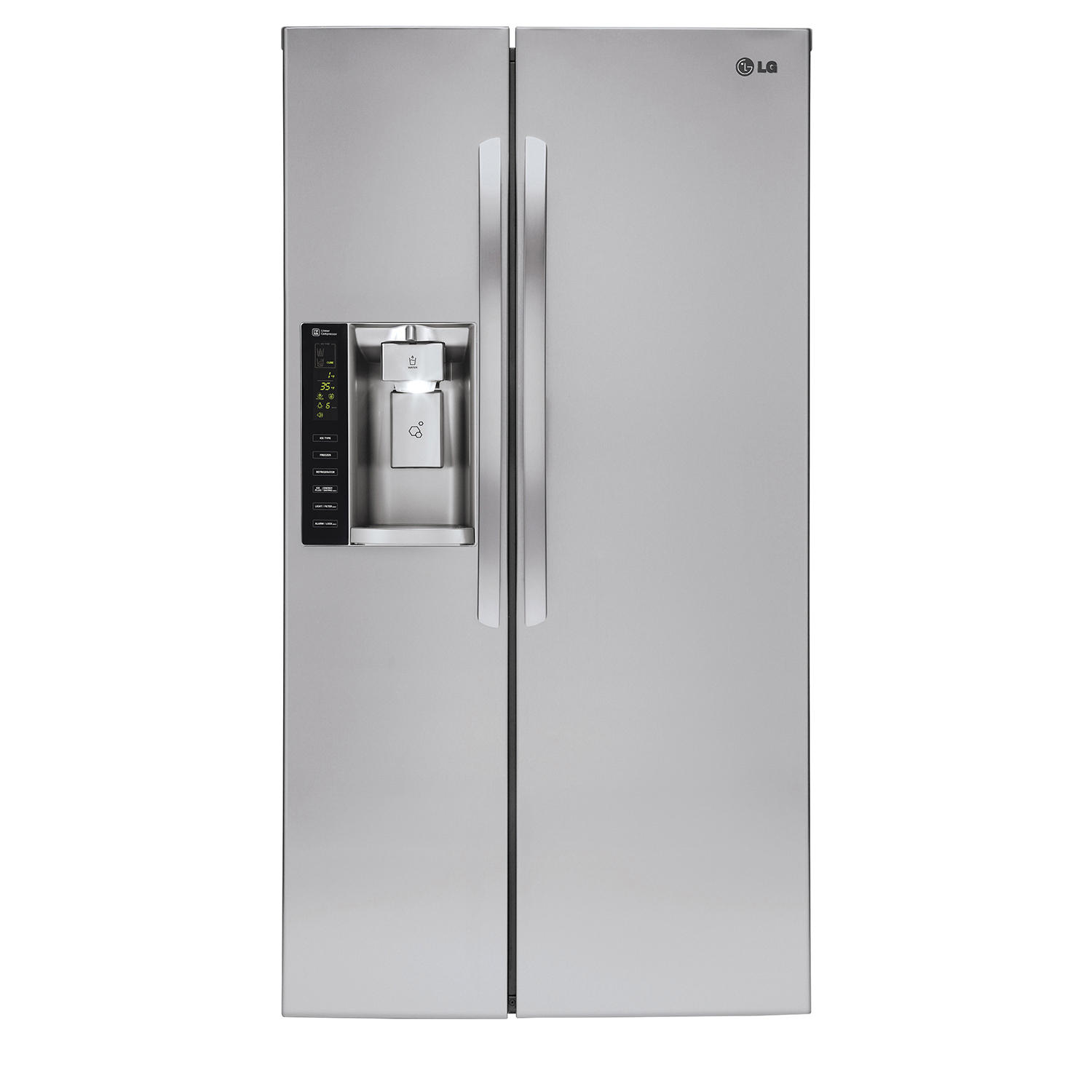 LG LSXS26326S 26 cu. ft. Ultra-Capacity Side-by-Side Refrigerator with Ice and Water Dispenser