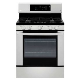 Lg 5 4 Cu Ft Gas Range With Easyclean Sam S Club