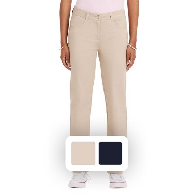 School Uniform Skinny Pull-On Tech Pants for Girls