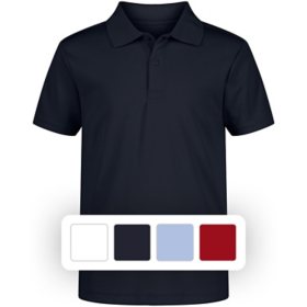 Nautica Boys Short Sleeve Performance Uniform Polo